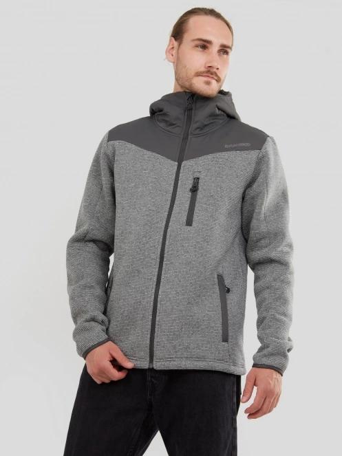 Fundango Ashford Insulated Fleece Jacket herren fleecepullover grau 2