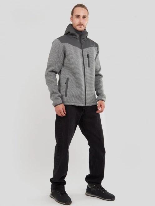 Fundango Ashford Insulated Fleece Jacket herren fleecepullover grau 4
