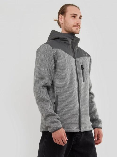 Fundango Ashford Insulated Fleece Jacket herren fleecepullover grau 5