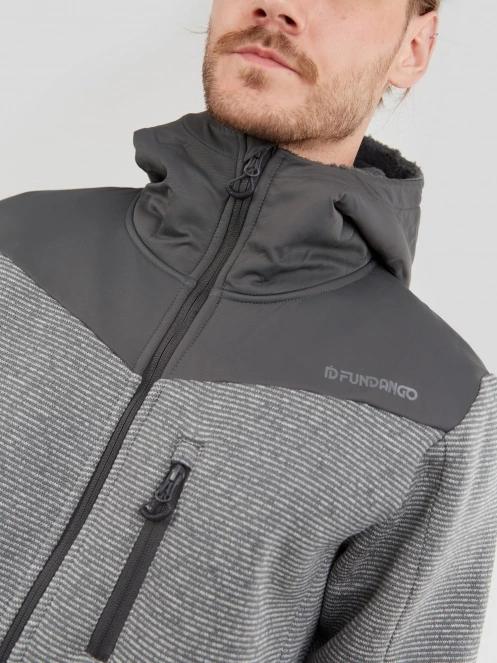 Fundango Ashford Insulated Fleece Jacket herren fleecepullover grau 6