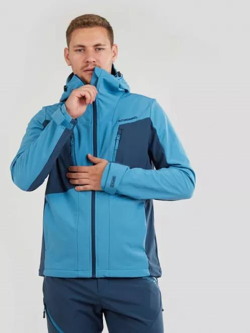 Fundango Rauris Softshell Jacket M herren softshelljacken hellblau 4
