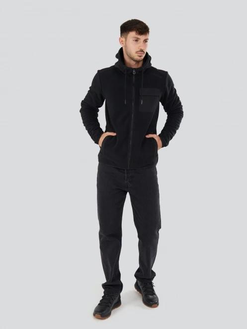 Fundango Nestor Fleece Jacket herren fleecepullover Schwarz 4