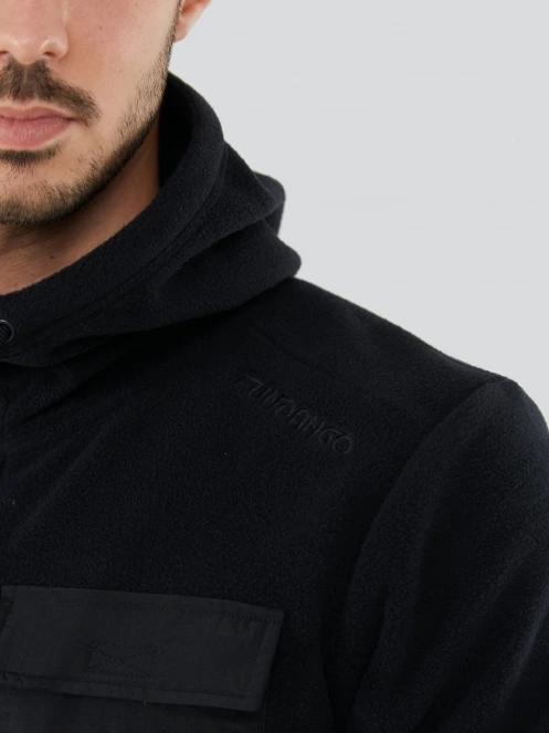Fundango Nestor Fleece Jacket herren fleecepullover Schwarz 5