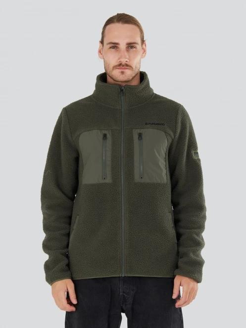 Fundango Haven Hybrid Jacket herren pullover grün 2