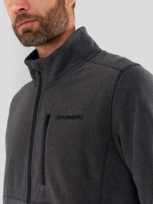 Fundango Jeffrey Fullzip Fleece herren fleecepullover Schwarz 6
