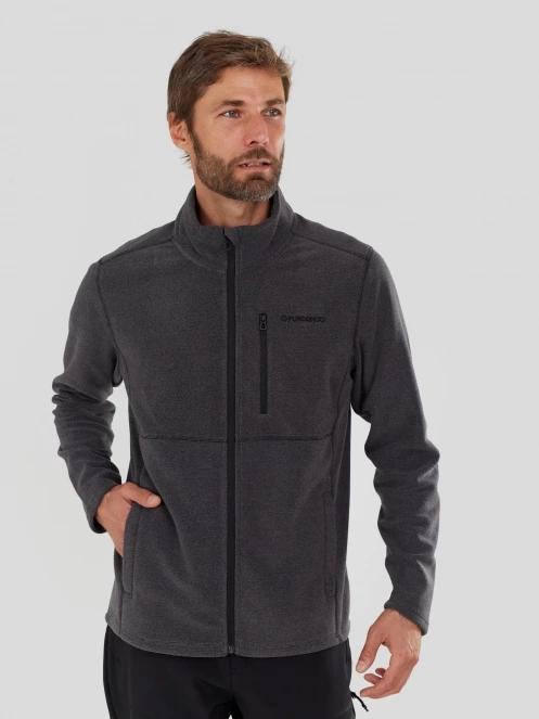 Fundango Jeffrey Fleece Jacket herren fleecepullover Schwarz 2