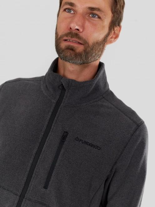 Fundango Jeffrey Fleece Jacket herren fleecepullover Schwarz 5