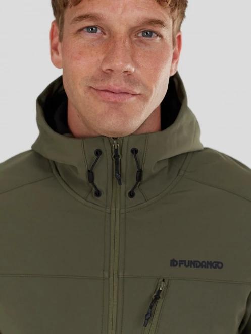 Fundango Fairbanks Softhsell Jacket herren softshelljacken oliv 8