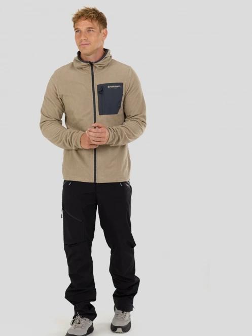 Fundango Nagano Full Zip Hoodie herren hybrid-midlayer sand 4