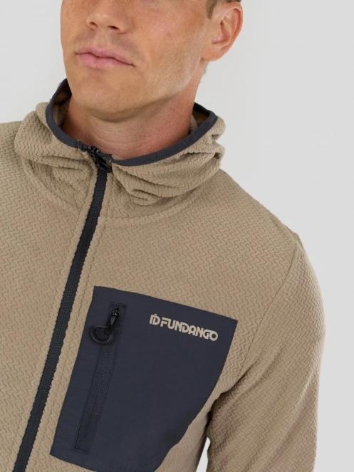 Fundango Nagano Full Zip Hoodie herren hybrid-midlayer sand 6
