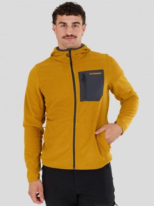 Fundango Nagano Full Zip Hoodie herren hybrid-midlayer gelb 6