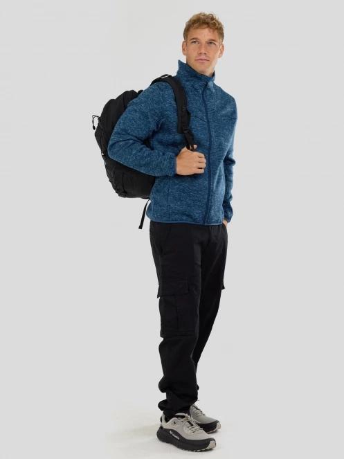 Fundango Cruz Knit Fleece Jacket herren fleecepullover dunkelblau 4