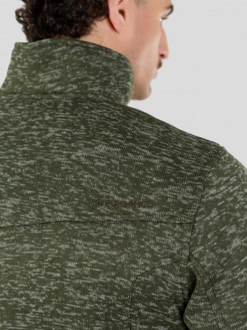 Fundango Cruz Knit Fleece Jacket herren fleecepullover oliv 9