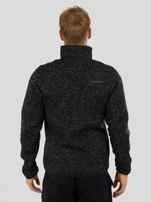Fundango Cruz Knit Fleece Jacket herren fleecepullover grau 3