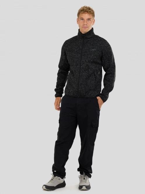 Fundango Cruz Knit Fleece Jacket herren fleecepullover grau 4