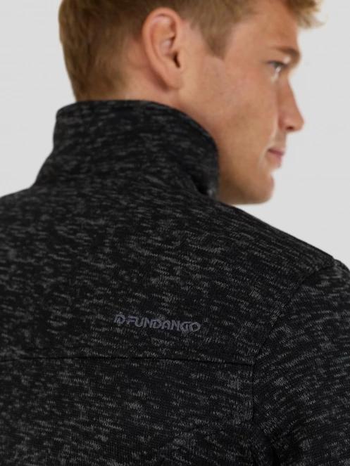 Fundango Cruz Knit Fleece Jacket herren fleecepullover grau 6