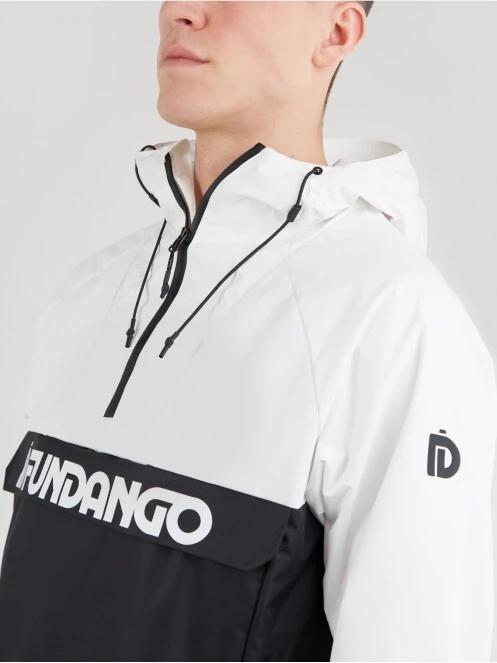 Fundango Salmo Logo Anorak herren regenmantel weiß 5