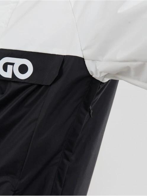 Fundango Salmo Logo Anorak herren regenmantel weiß 6