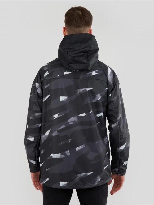 Fundango Salmo Logo Anorak herren regenmantel Schwarz 3