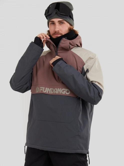 Fundango Burnaby Logo Anorak herren skijacke lila 2
