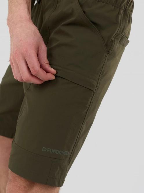 Fundango Elkford Cargo Trekking Shorts herren wandershorts mit seitentaschen grün 6