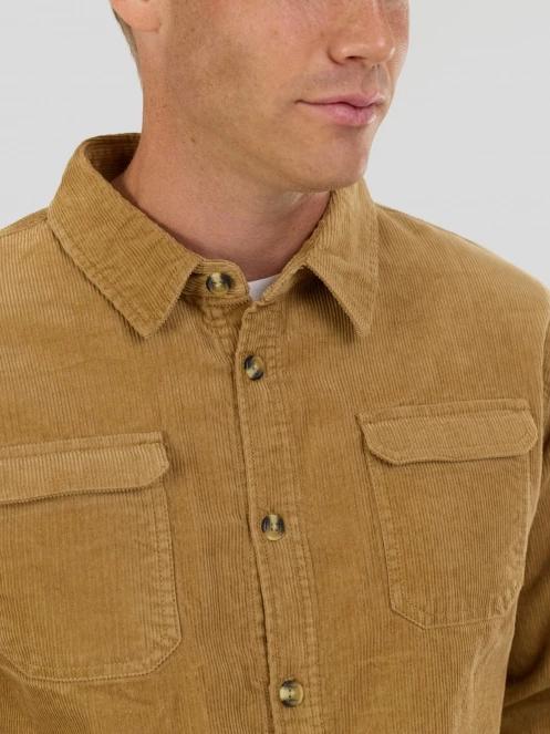Fundango Oregon Corduroy Shirt herren langarmhemd gelb 6