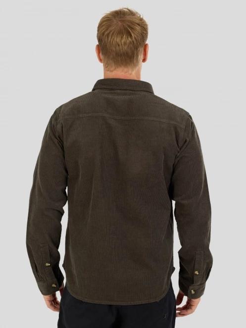 Fundango Oregon Corduroy Shirt herren langarmhemd grün 3