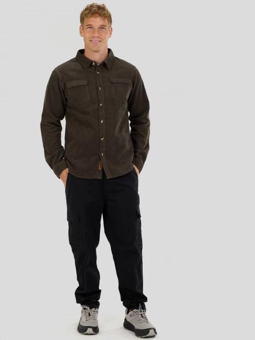 Fundango Oregon Corduroy Shirt herren langarmhemd grün 4