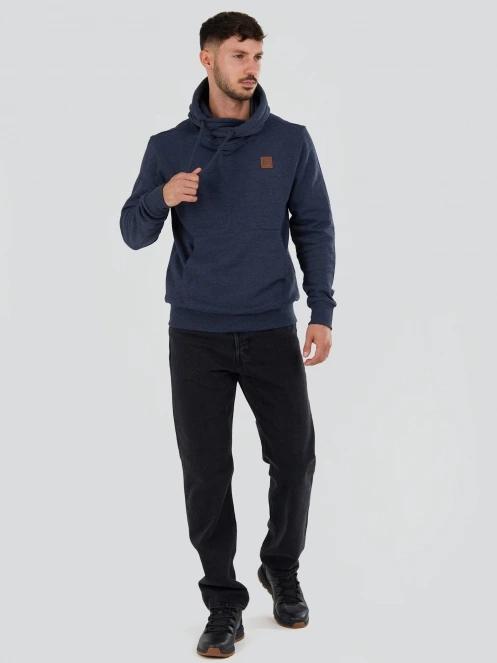 Fundango Conor Hooded Sweatshirt herren kapuzenpullover dunkelblau 3