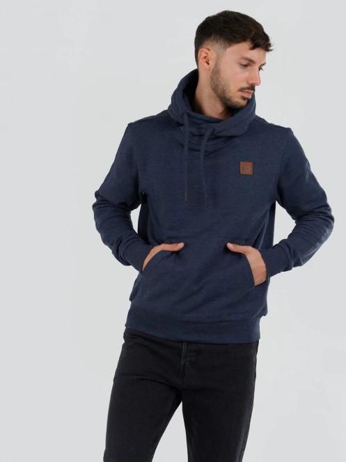 Fundango Conor Hooded Sweatshirt herren kapuzenpullover dunkelblau 4