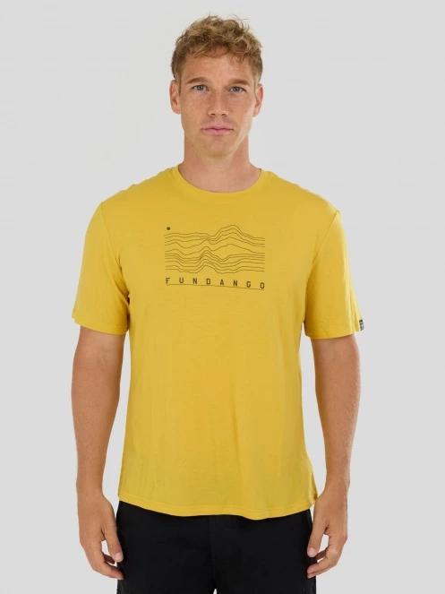 Fundango Wanaka Merino T-shirt herren t-shirt gelb 2