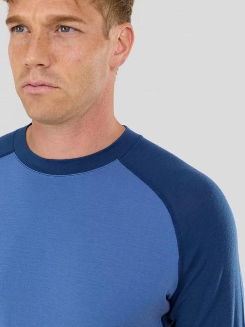 Fundango Rotorua Merino Longsleeve herren funktionsshirt blau 5