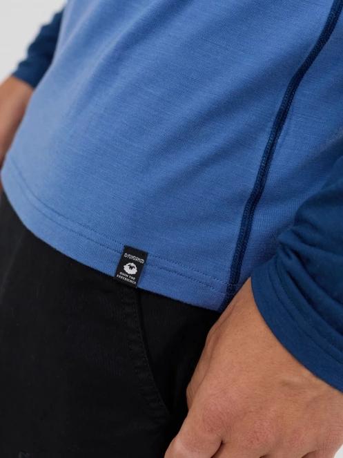 Fundango Rotorua Merino Longsleeve herren funktionsshirt blau 6