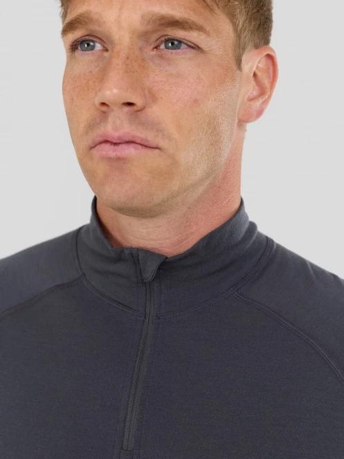 Fundango Temuka Merino Halfzip herren funktionsshirt grau 5