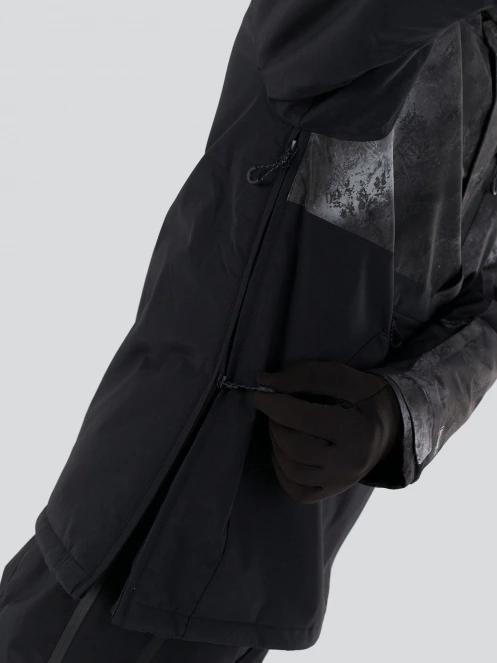 Fundango Tilbury ECO Logo Anorak herren skijacke Schwarz 9