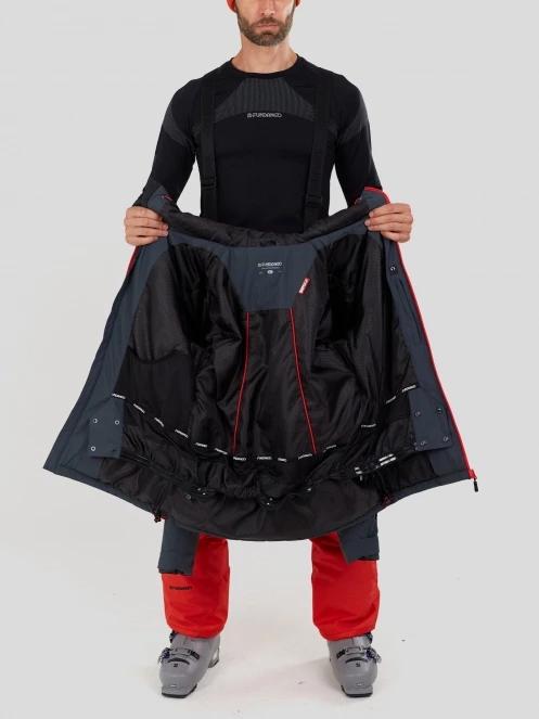 Fundango Orion Padded Jacket herren gesteppt skijacke grau 5