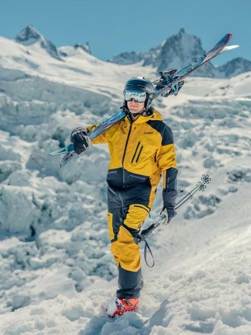 Fundango Rigel ECO 3L Jacket herren skijacke gelb 10