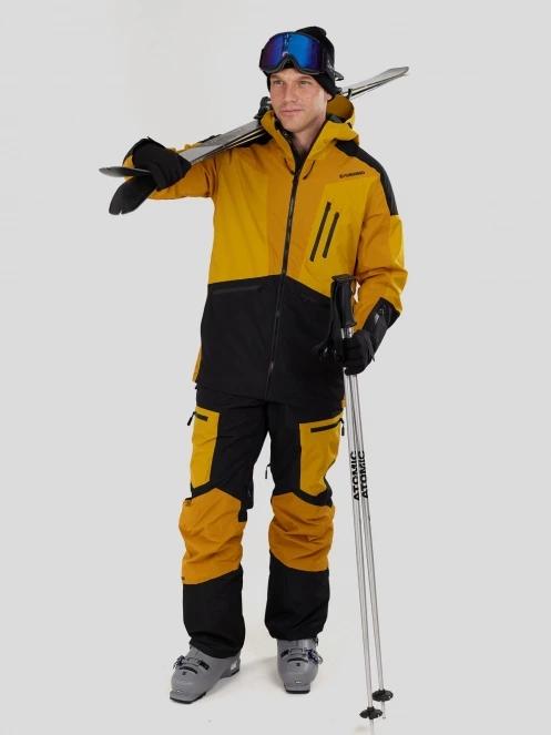 Fundango Rigel ECO 3L Jacket herren skijacke gelb 4