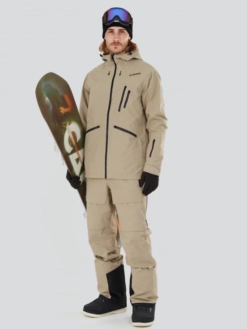 Fundango Benton 3L Bib Pants herren skihose sand 4