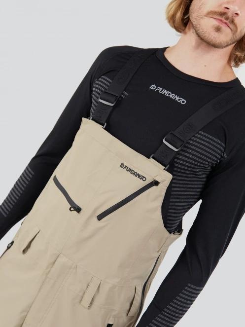 Fundango Benton 3L Bib Pants herren skihose sand 6