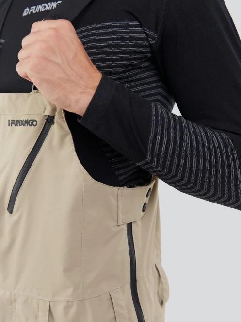 Fundango Benton 3L Bib Pants herren skihose sand 7