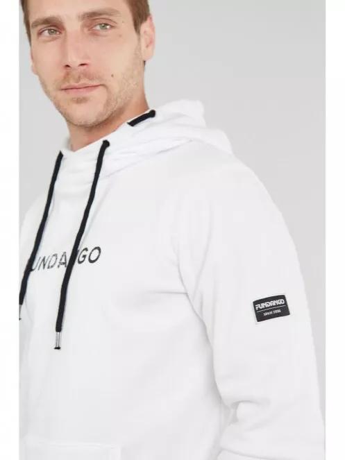 Fundango Hoover Hooded sweatshirt herren kapuzenpullover weiß 4