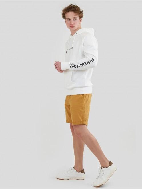Fundango Talis Hooded Sweatshirt herren kapuzenpullover weiß 4