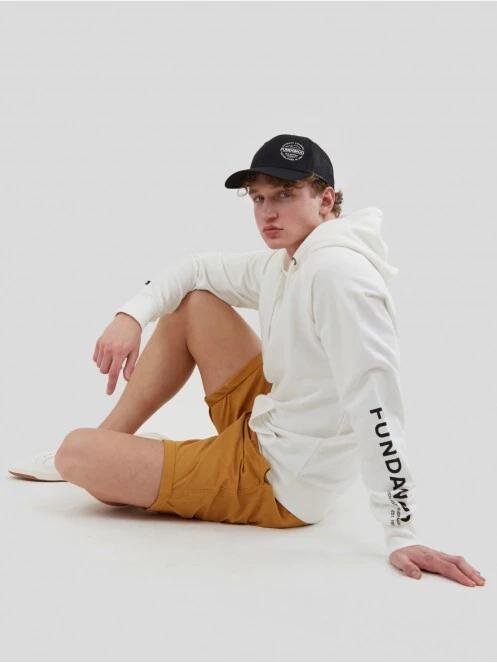 Fundango Talis Hooded Sweatshirt herren kapuzenpullover weiß 5
