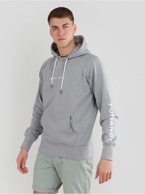 Fundango Talis Hooded Sweatshirt herren kapuzenpullover grau 2