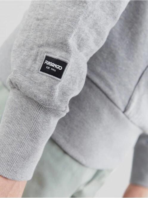 Fundango Talis Hooded Sweatshirt herren kapuzenpullover grau 6