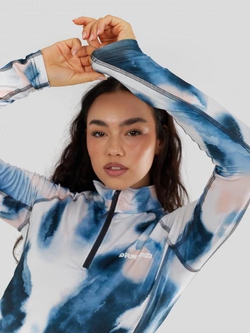 Fundango Yade II Baselayer Top damen funktionsshirt blau 7