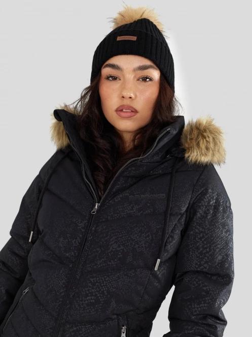 Fundango Puppis Padded Jacket damen wintermantel Schwarz 5