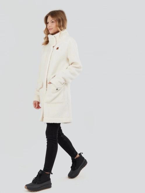 Fundango Elle Fleece Jacket damen übergangsjacke weiß 4