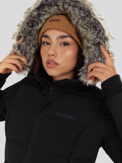 Fundango Melody Padded Jacket damen wintermantel Schwarz 7